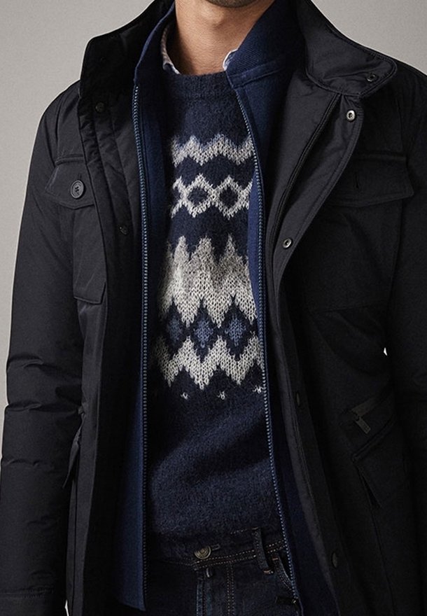 Massimo Dutti Veste d'hiver - dark blue