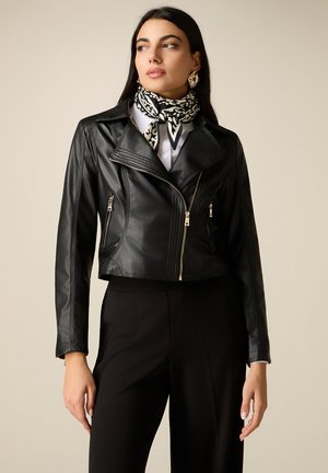 CROPPED - Keinonahkatakki - nero