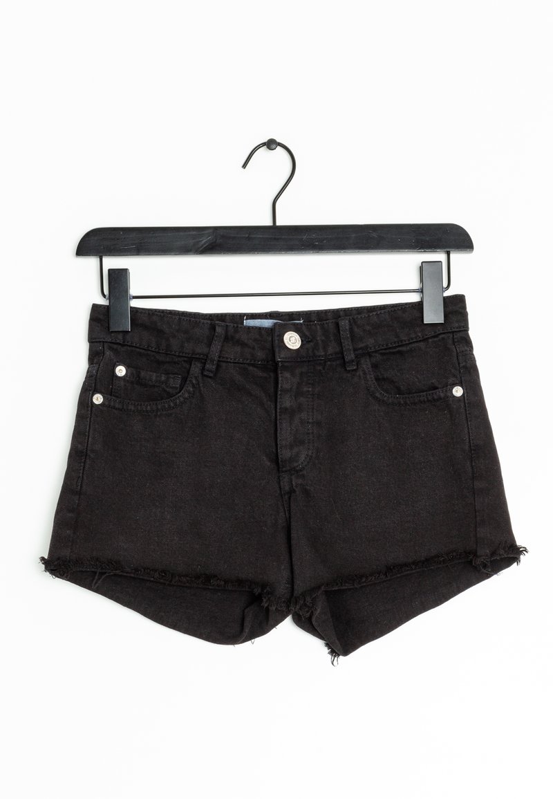 Mango Farkkushortsit - black
