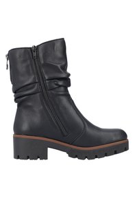 Rieker Botines con plataforma - black