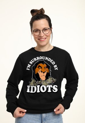 LION KING IDIOTS - Sweatshirt - black