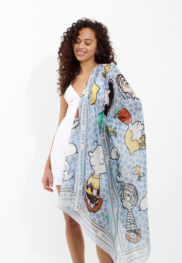 PEANUTS MIT SNOOPY CO - Schal - blau