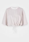 STRIPE BOXY - Blůza - college grey/sail/black