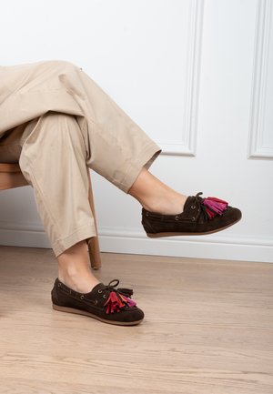 Poelman, . - Boat shoes - dark brown