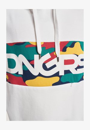 Dangerous DNGRS HIDEME - Kapucnis pulóver - white