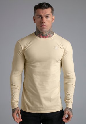 SIKSILK ESSENTIALS - Top s dlhým rukávom - ecru