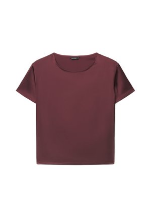 Calliope, CAMICIA TINTA UNITA - Camicetta - prugna