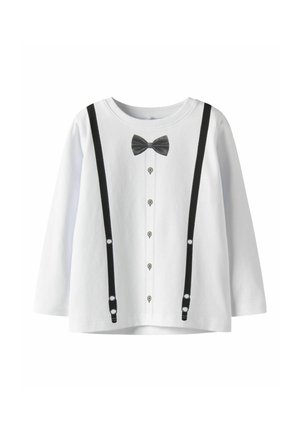OBERTEIL MIT LANGEN ÄRMELN  - T-Shirt print - bright white