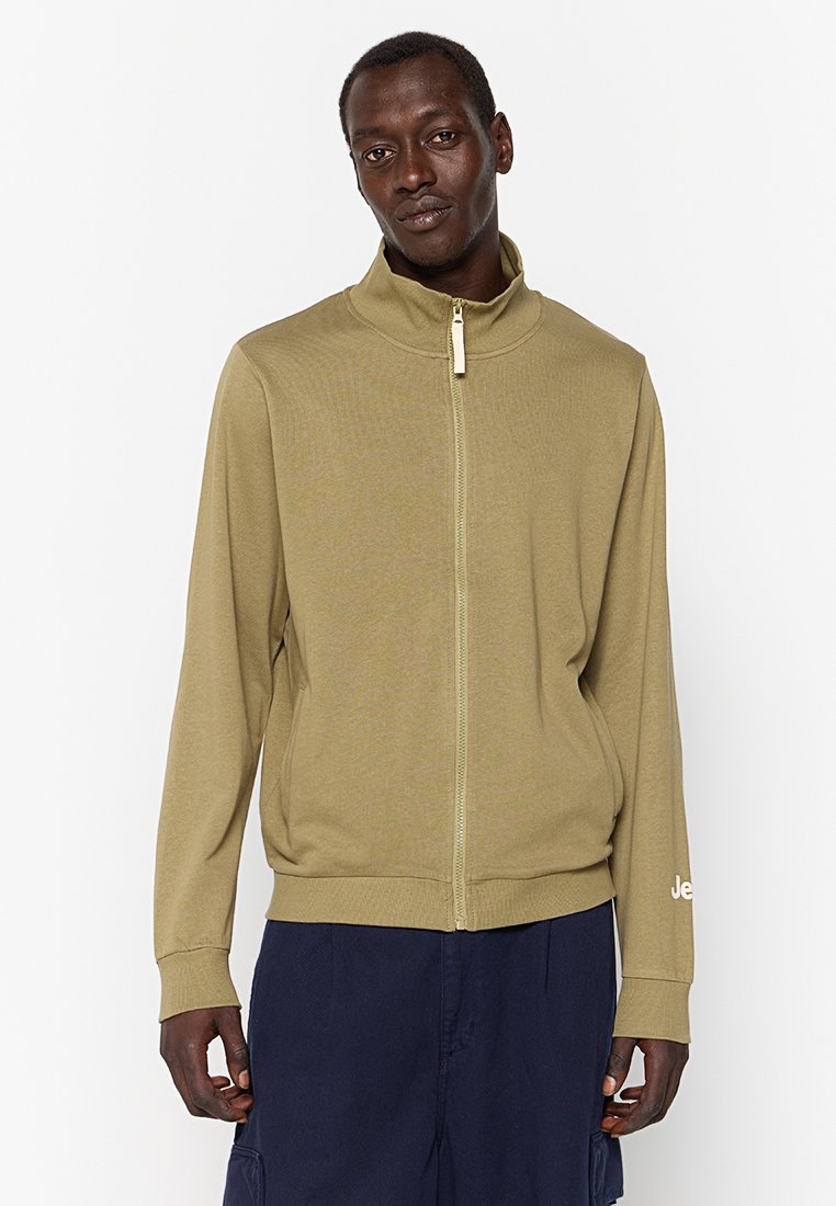 Jeep Sweater met rits kaki