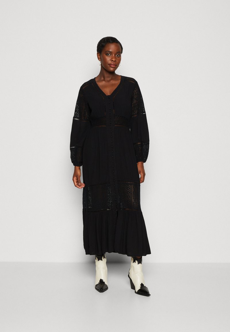 YAS YASMEZA LONG DRESS - Φόρεμα πουκάμισο - black