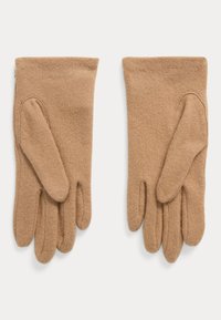 Lauren Ralph Lauren SHEEPSKIN TRIM WOOL BLEND TECH GLOVES - Guanti - classic camel