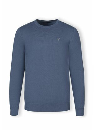 CREW NECK LONG SLEEVE - Strickpullover - blue