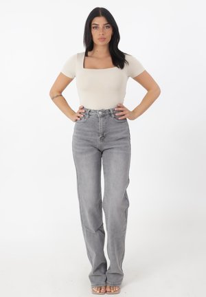 Straight leg jeans - grau