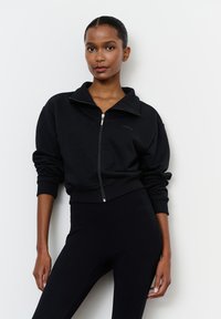 LA MANIA Mikina so zipsom - black