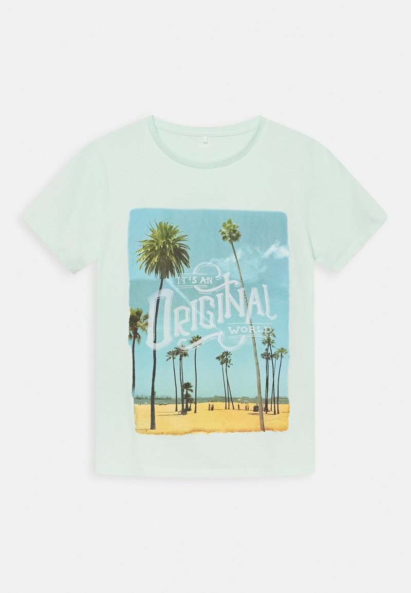 Kinder T-Shirts | Name it NKMJOCASPER T-Shirt print fair aqua/blau - HE85299 Kinder T-Shirts | Name it NKMJOCASPER T-Shirt print fair aqua/blau - HE85299