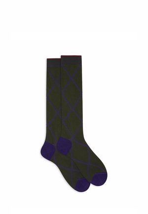 LUNGHE FANTASIA ROMBI - Calzettoni - green