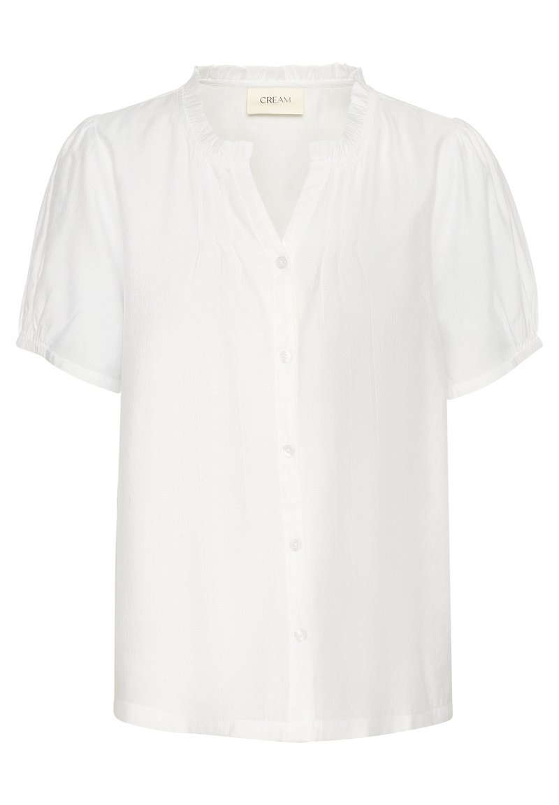 Cream Overhemdblouse wit