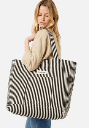 Rivedroite Paris, RIVEDROITE PARIS THE CITY TOTEBAG AMELOT UNISEX - Cabas - black stripped