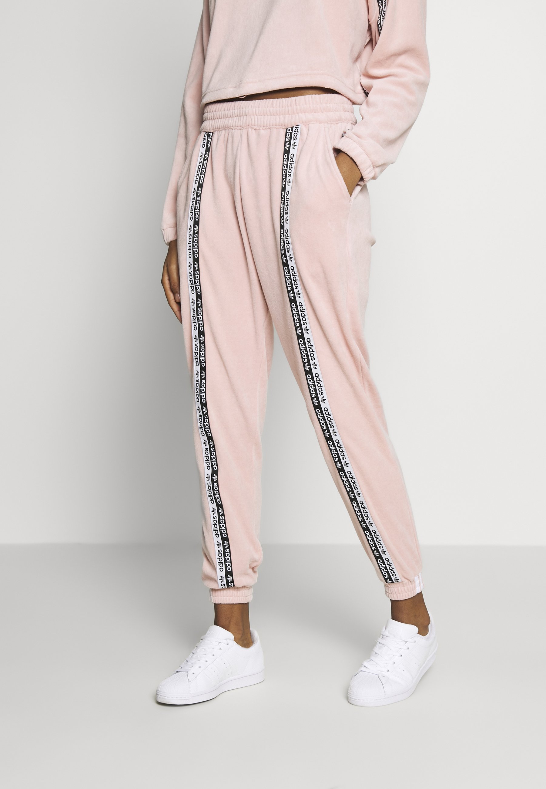 adidas cuffed pants pink