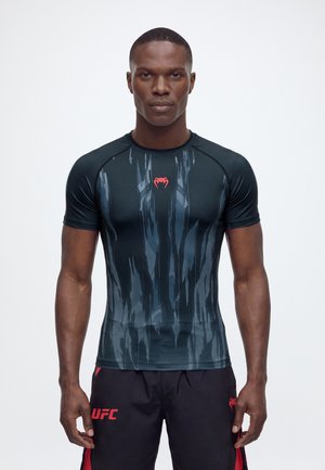 Venum, VENUM DEMON SHORT SLEEVE RASHGUARD - Потник - black/grey