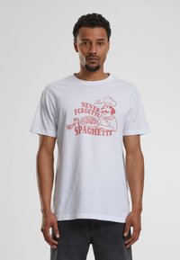 Mister Tee SPAGHETTI - T-shirts print - white