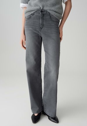MID RISE LONG WIDE FIT POWERSTRETCH - Wide Leg - mid grey