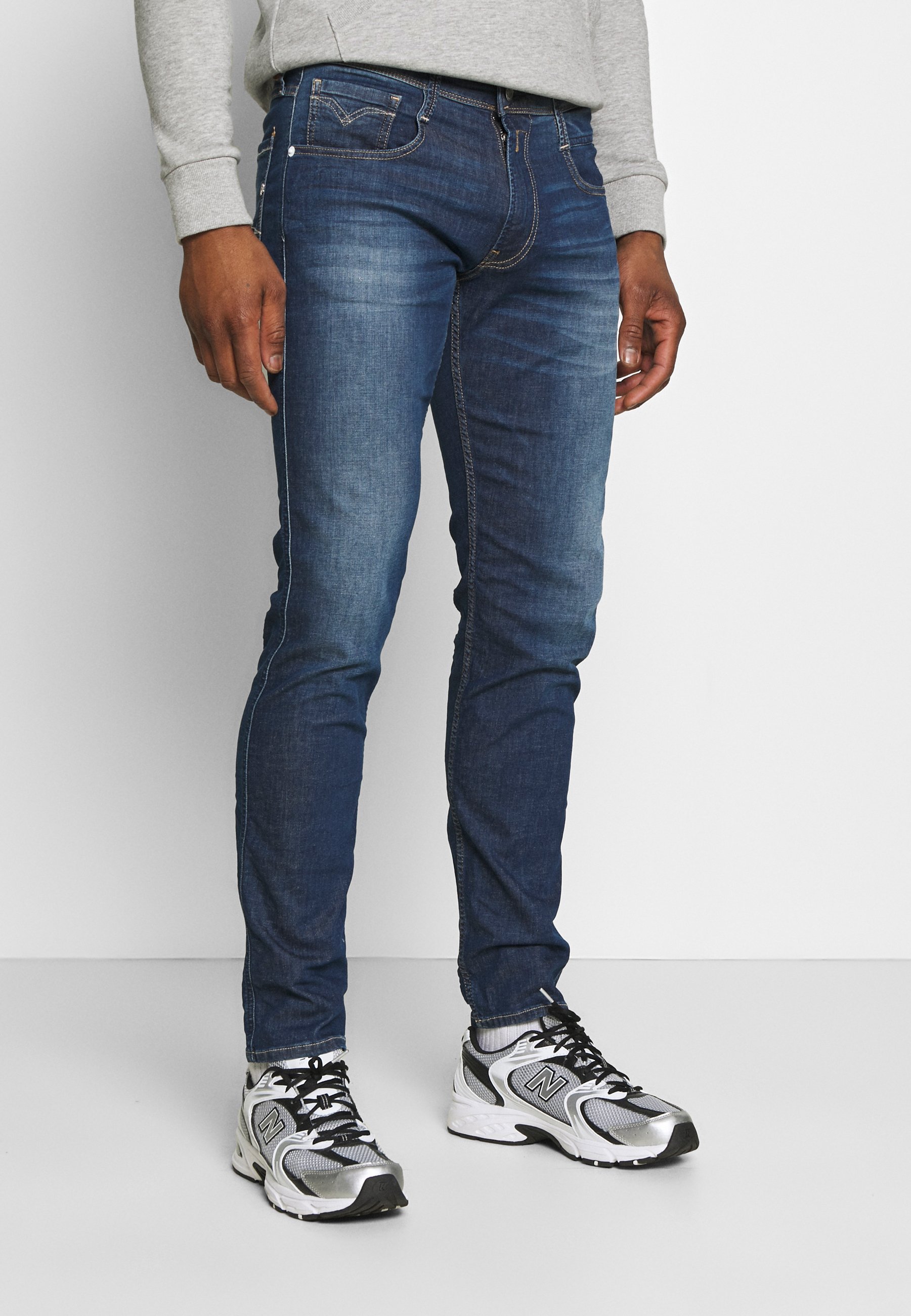 Replay ANBASS - Vaqueros slim fit - medium blue/blue denim - Zalando.es