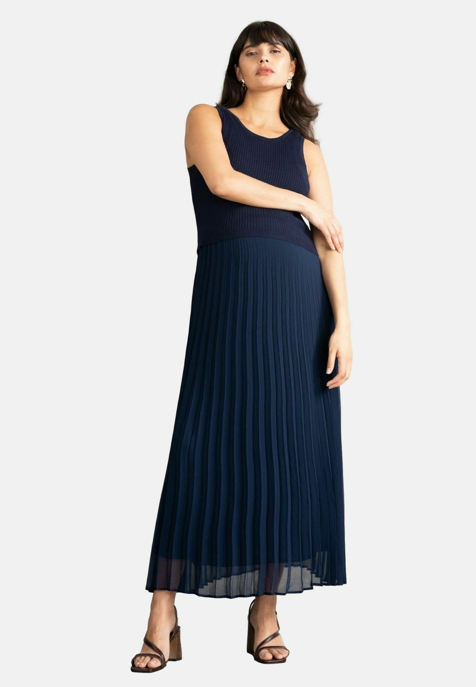 Seraphine REGULAR FIT - MATERNITY\WITH TOPPER - Maxi dress - blue - Zalando
