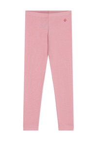 Leggings rosa realizzati in morbido cotone con una vestibilità slim, caratterizzati da un piccolo logo e una comoda vita elastica.