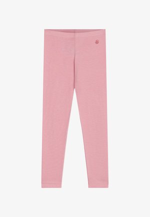 Leggings rosa realizzati in morbido cotone con una vestibilità slim, caratterizzati da un piccolo logo e una comoda vita elastica.