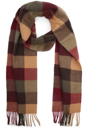 Sjaal - beige/rood/groen