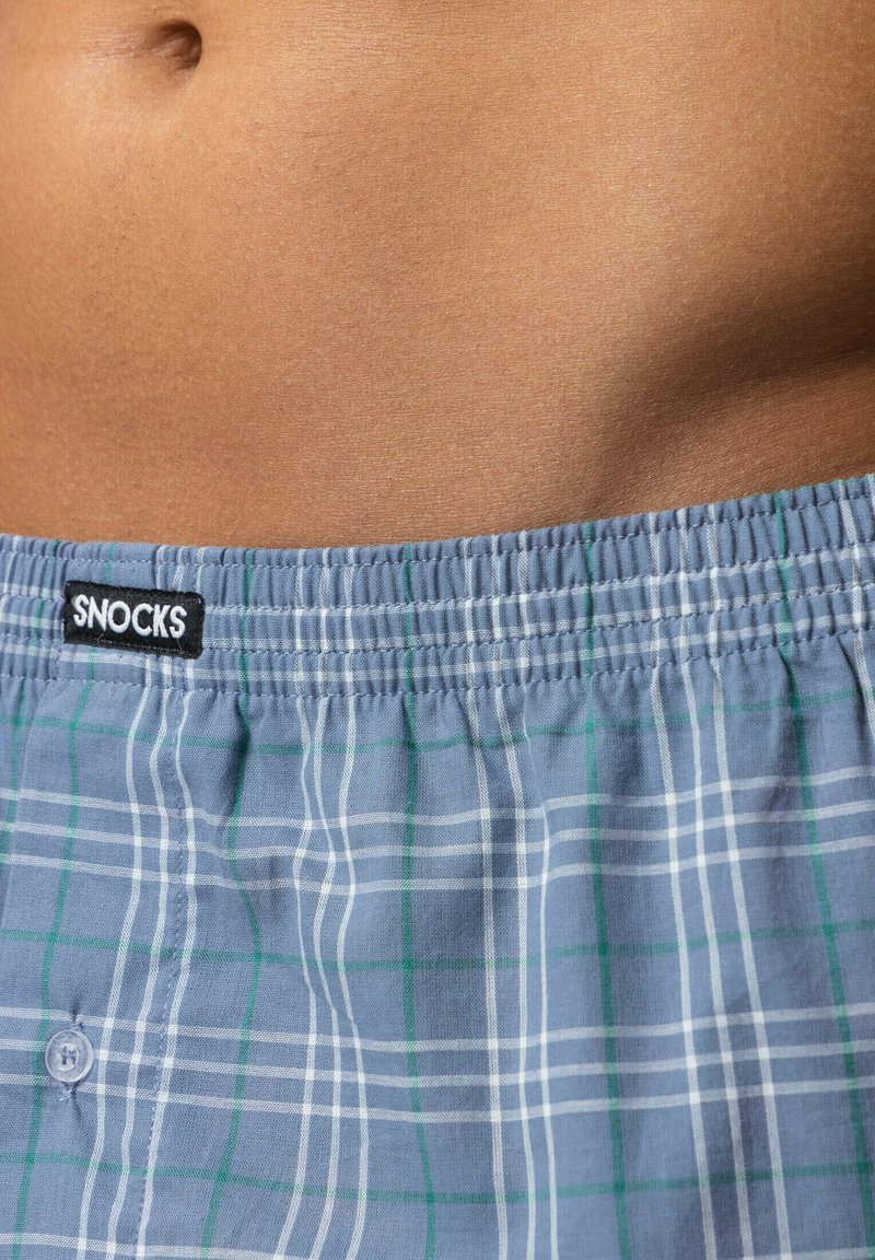 Herren Unterhosen | SNOCKS AMERICAN 3 PACK Boxershorts mix blaue muster/blau - IP50180 Herren Unterhosen | SNOCKS AMERICAN 3 PACK Boxershorts mix blaue muster/blau - IP50180