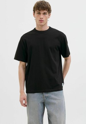 JJEDOVER TEE SS CREW NECK NOOS - Jednoduché tričko - black