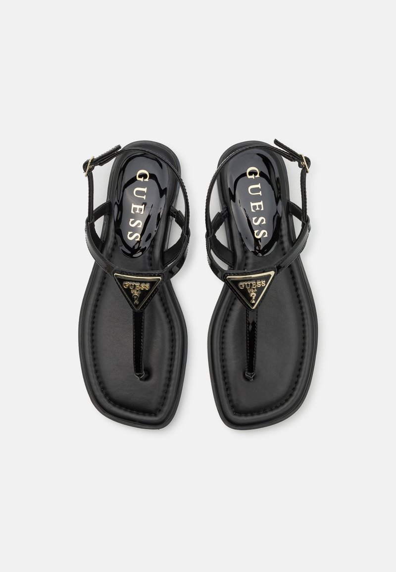 Sandales GUESS Pour Femme - Modèle Fljlanele03, Noir - Design élégant, Semelle Confortable, Parfait été Et Vacances
