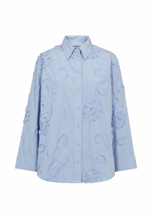 XAVIER STRIPE - Chemisier - pale blue