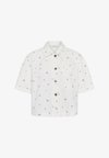 KAFLORA - Chemisier - white denim rose flower