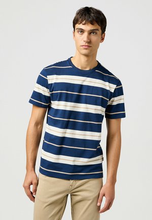 STRIPE - Print T-shirt - black