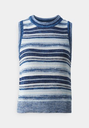 GAP, HIGH NECK TANK - Striktrøje - blue marl