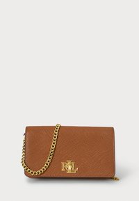 PEBBLED CAMERYN CROSSBODY TECH CASE - Skulderveske - lauren tan