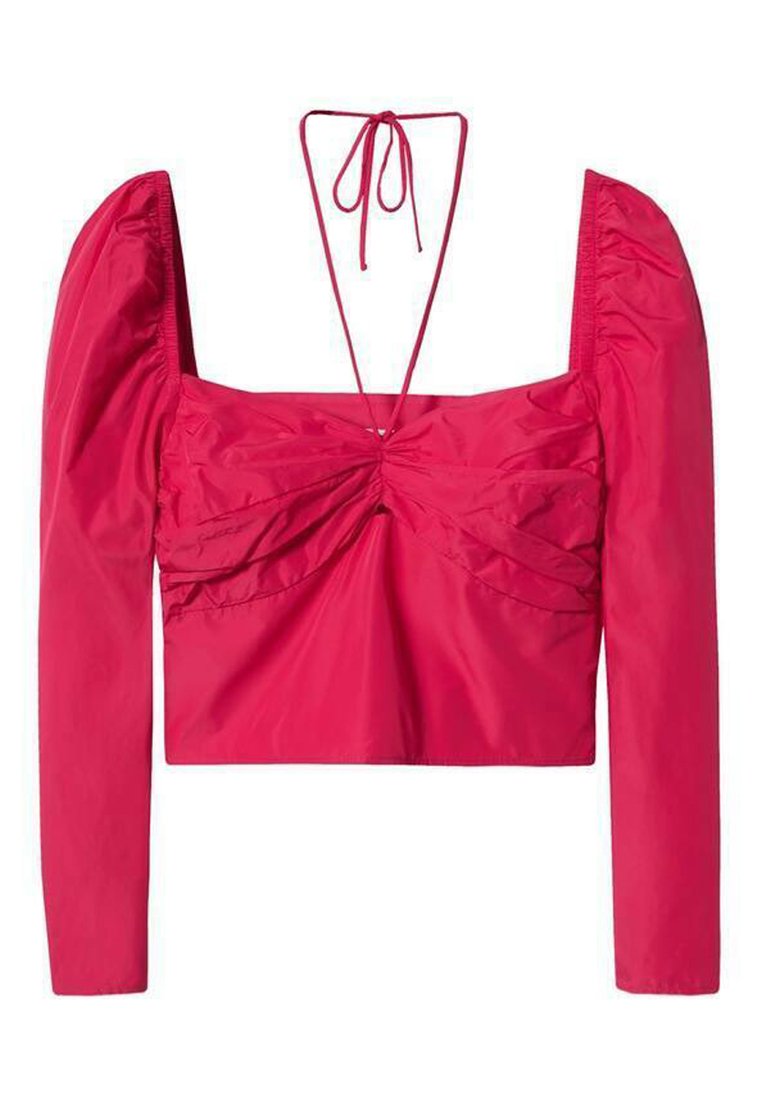 Mango Blouse donkerroze