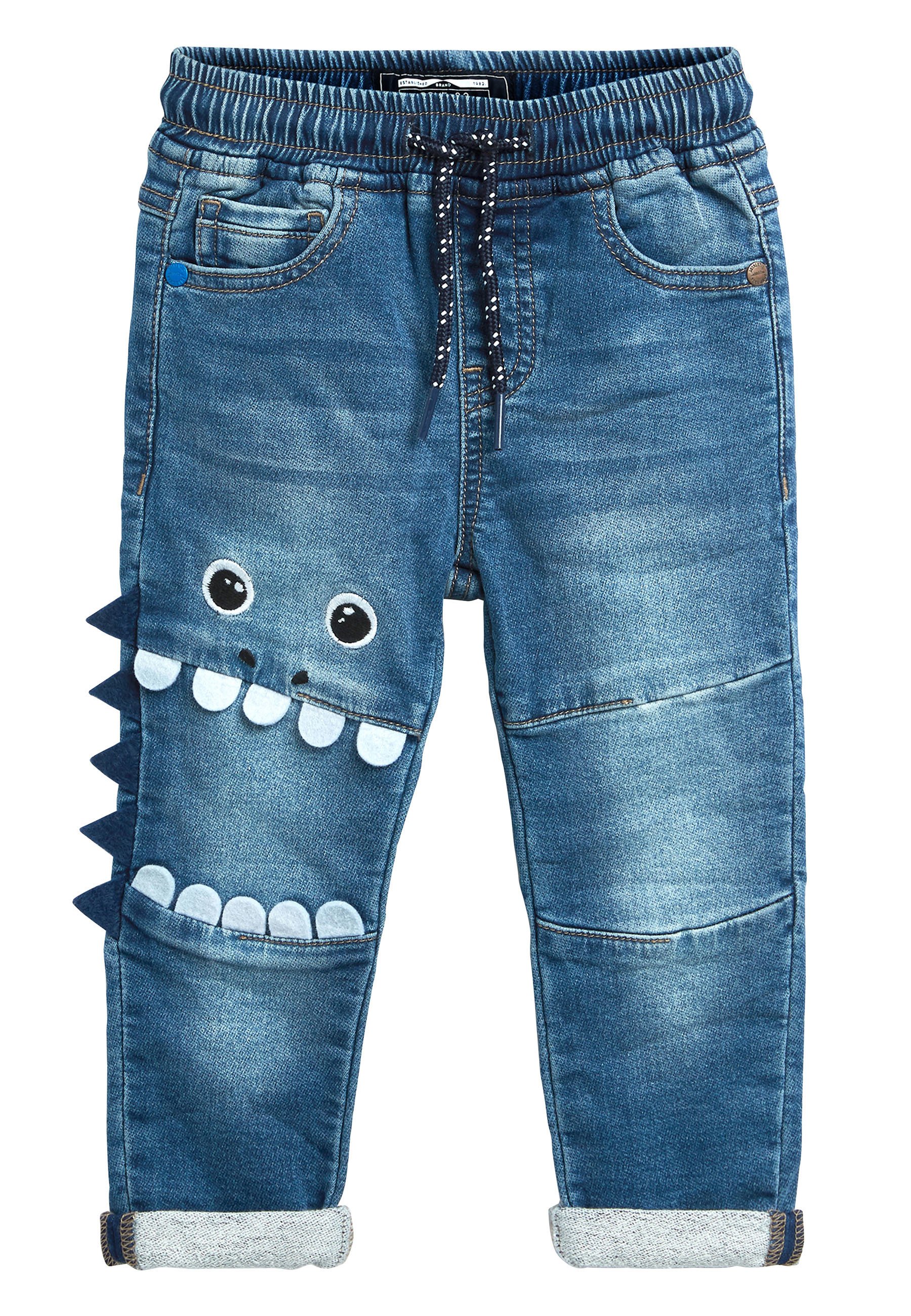 Next MID BLUE MONSTER CHARACTER JEANS 