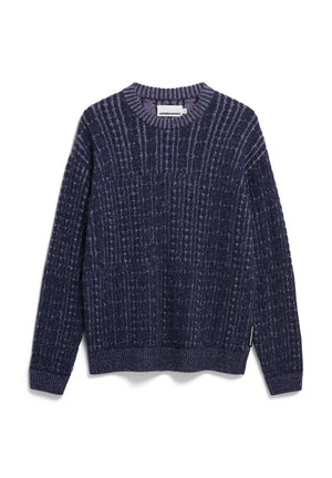 ARMEDANGELS DAAKO - Strickpullover - night sky tweed-frozen lavender