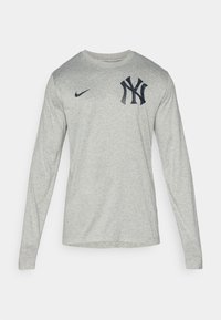 MLB NEW YORK YANKEES HIT LONGSLEEVE LEGEND TEE - Klubruházat - dark grey heather
