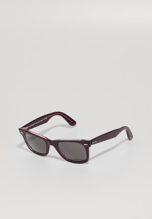 WAYFARER UNISEX - Aurinkolasit - violet on transparent pink/dark grey