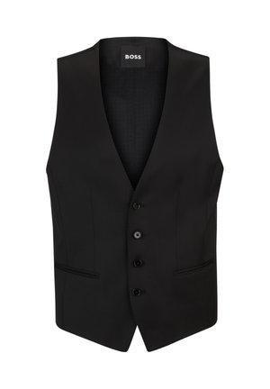 BOSS HUGE - Suit waistcoat - black