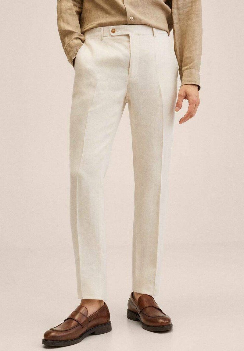 Mango FLORIDA Suit trousers beige Zalando.ie