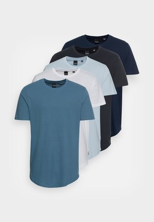 ONSMATT LONGY TEE 5 PACK - T-shirt basic - white