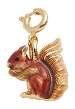 ENAMEL SQUIRREL - Charm - gold red