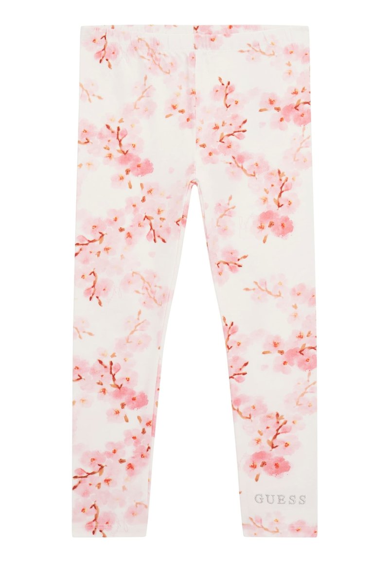 Guess - ALLOVER-PRINT - Legingi — bikses - blumenmuster pink, Palielināt