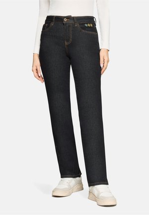 MIT STRASS STRETCH - Jeans Straight Leg - raw denim